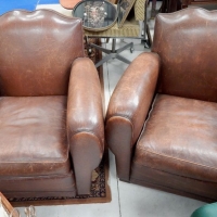 Paire fauteuils CLUB 1930