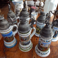Série de 6 chopes de réserviste année 80